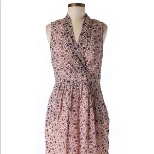 Casual pink floral dress